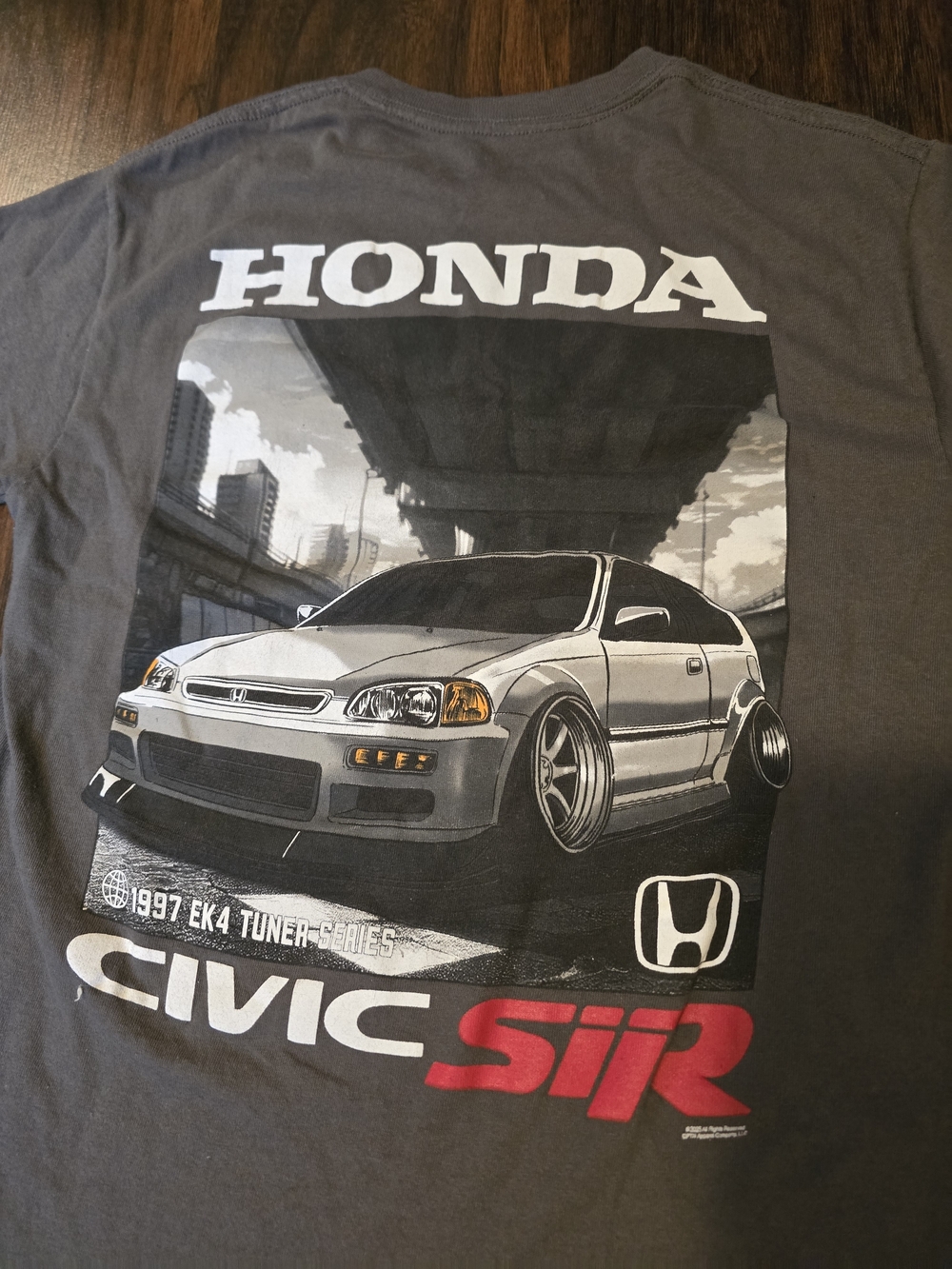 Honda Civic SiR Graphic Tee - Charcoal Gray